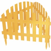 Забор декоративный "Винтаж" 28 х 300 см., желтый PALISAD Россия