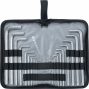 Набор ключей имбусовых HEX-TORX, 18 шт: HEX 1,5–10 мм, T10-T50, CrV, удлиненных, с сатиновым покрытием MATRIX