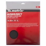 Шлифлист на бумажной основе, P 80,230 х 280 мм, 10 шт., водостойкий MATRIX