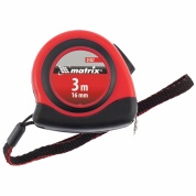 Рулетка Status autostop magnet, 3 м х 16 мм, двухкомпонентный корпус, зацеп с магнитом MATRIX