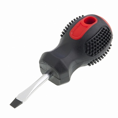 Отвертка Anti-Slip, SL5,0 х 38 мм, CrV, двухкомп. рукоятка MATRIX