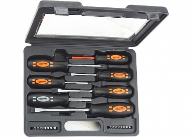 Набор отверток, биты, двухкомпонентные рукоятки, 21 предмет SPARTA