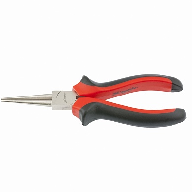 Круглогубцы NICKEL, 160 мм, никелированные, двухкомпонентные рукоятки MATRIX