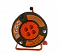 Силовой удлинитель на катушке 4 гн. ПВС 2х2,5 Glanzen EB-50-008 00-00000525