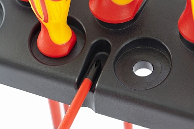 Набор отверток диэлектрических до 1000В, тестер, CrMo, двухкомпонентные рукоятки (8шт.) GROSS