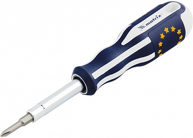 Отвертка комбинированная SL5,0 / Ph1, SL6,0 / Ph2, CrV, трехкомп. эргоном. ручка MATRIX MASTER  