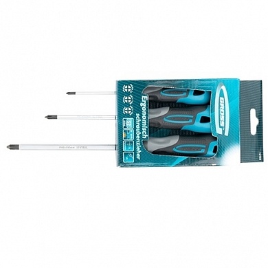 Набор отвёрток PH 3 штуки, S2, трехкомпонентная рукоятка GROSS