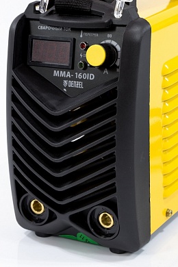 Аппарат инверторный дуговой сварки ММА-160ID, 160 А, ПВР 60 %, D электрода 1,6-3,2 мм, провод 2 метра DENZEL