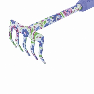 Грабли 5-зубые прямые удлиненные, обрезиненная рукоятка PALISAD