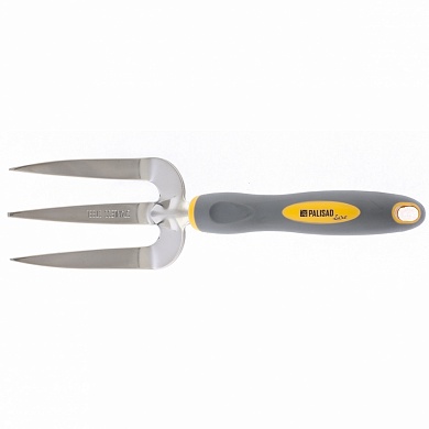 Вилка посадочная трехзубая, двухкомпонентная рукоятка PALISAD LUXE