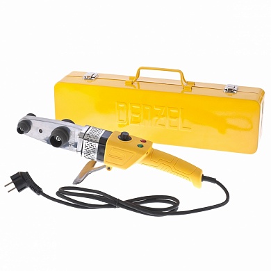 Аппарат для сварки пластиковых труб DWP-800, Х-PRO, 800 Вт, 300 градусов, комплект насадок, 20 - 32 мм DENZEL