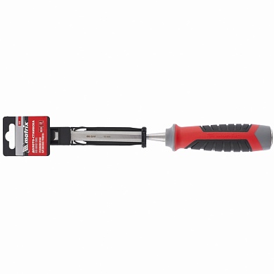 Долото-стамеска 12 мм, 60 CrV,трехкомпонентная обрезиненная рукоятка MATRIX