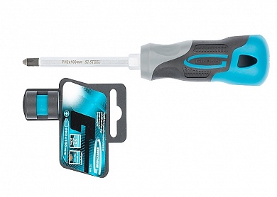 Отвертка PH2 x 100мм, S2, трехкомпонентная ручка GROSS