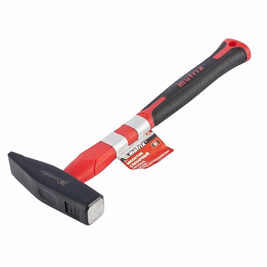 Молоток слесарный optimal, 400 г, фибергласовая обрезиненная рукоятка, квадратный боек MATRIX