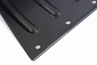 Лопата снеговая, 505 х 340 мм, металлический черенок, морозостойкий пластик, стальная окантовка PALISAD