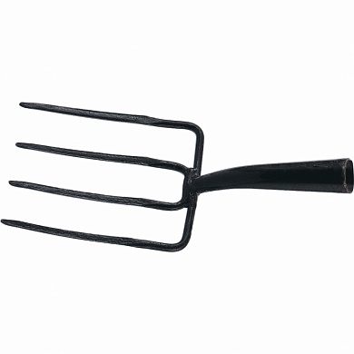 Вилы "Огородник" 4-х рогие, 175 х 220 мм., удлиненная тулейка, с черенком (АРТИ) Россия