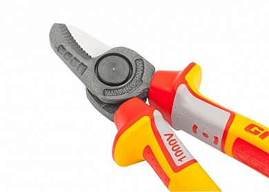 Кабелерез, диэлектрические рукоятки до 1000 В, трехкомпонентные рукоятки, 160 мм GROSS