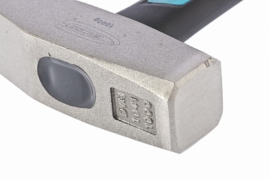 Молоток слесарный, 1000 г, квадратный боек, фибергласовая обрезиненная рукоятка GROSS