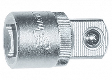 Переходник 1/4" х 3/8", CrV, полированный хром MATRIX MASTER