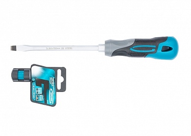 Отвертка SL8,0 x 150 мм, S2, трехкомпонентная рукоятка GROSS