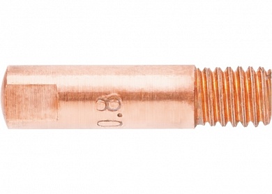 Токопроводящий наконечник для сварочных аппаратов МIG/MAG, 0,6 мм, 5 шт. DENZEL