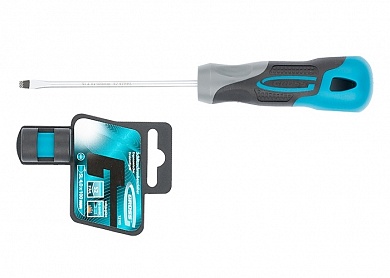 Отвертка SL4,0 x 100 мм, S2, трехкомпонентная рукоятка GROSS