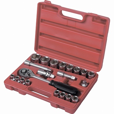 Набор слесарно-монтажный с квадратом 1/2", 21 предм. MATRIX MASTER