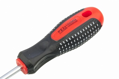 Отвертка Fusion, PZ 2 x 100 мм, CrV, 3-х компонентная рукоятка "anti slip" MATRIX