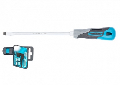 Отвертка SL8,0x 200 мм, S2, трехкомпонентная рукоятка GROSS